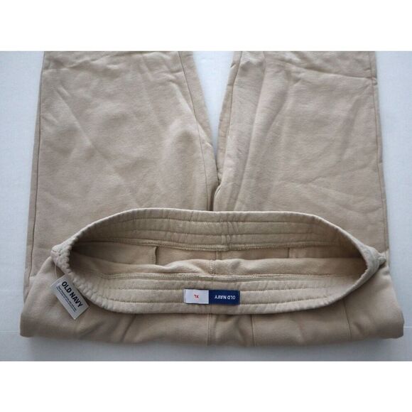 Old Navy 409419-02 Men's Sz XL Beige Loose Fit Taper Fleece Jogger Pants - Picture 3 of 8